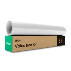 Cricut Value Iron-On (12 in x 5 ft)- White