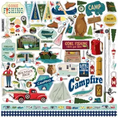Carta Bella Gone Camping 12x12 Element Sticker Sheet