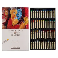 Sennelier Oil Pastels Cardboard Box Set of 48 Standard - Assorted Colors