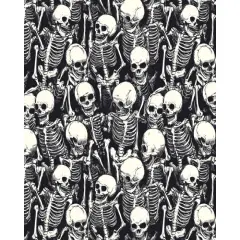Halloween Skeletons Cotton Fabric | By the Yard | Sewing and Crafting | 44 inches wide