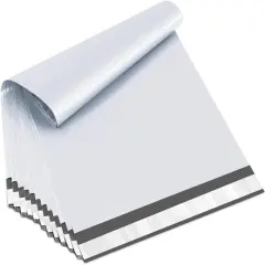 Poly Mailers 12x15.5 Inch White 100 Pack Medium Shipping Bags