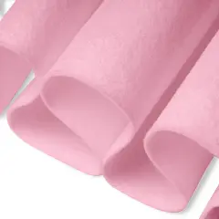 FabricLA Craft Felt Fabric - 18" X 18" Inch Wide & 1.6mm Thick Felt Fabric - Baby Pink - Use This Soft Felt for Crafts - Felt Material Pack