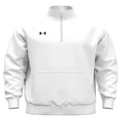 Under Armour&reg; Men's Rival Fleece Quarter-Zip White/ black