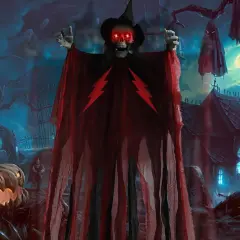 80" Sound & Touch Sensor Halloween Hanging Screaming Ghost Decorations