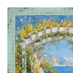 Slim Teal Seaspray Chabi Chic Farmhouse Barnwood Rustic Picture Frame 11x16 frame