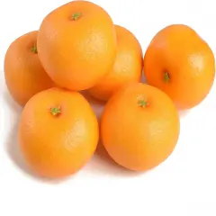 6 PCS Artificial Oranges Set Lifelike Simulation Oranges Realistic Fake Fruits