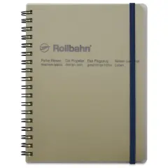 Delfonics Rollbahn Clear Plastic Notebook - 5-1/2" x 7", Grey