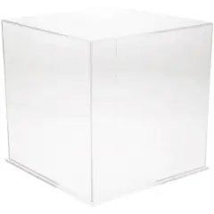 Plymor Clear Acrylic Display Case, 13" x 13" x 13" Clear Base