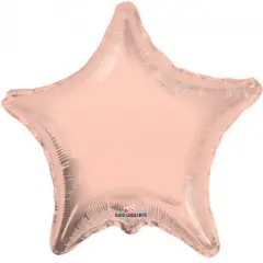 Rose Gold Star Mylar Balloon