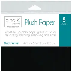 Gina K Designs Plush Papers 4.75"X6" 8/Pkg