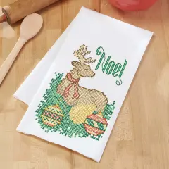 HerrschnersWoodland Noel Towel Pair Stamped Cross-Stitch Multi