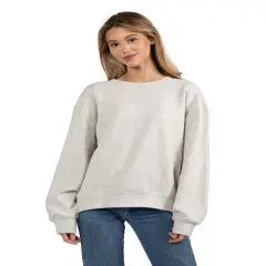 Ladies' Old School Crew Sweatshirt ASH GREY