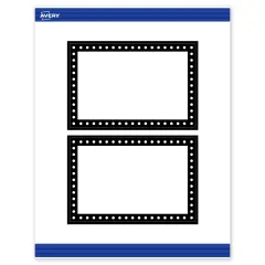Avery Printable Rectangle Postcards, Black and White Polka Dots, 4" x 6", Matte White Rectangle Postcards, Laser/Inkjet, 20ct, Great for Postcards