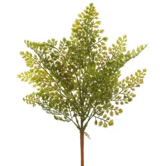 Allstate Maidenhair Fern Artificial Floral Spray - 17" - Green and Yellow