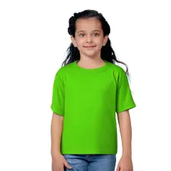 Gildan&reg; Heavy Cotton Crewneck Short Sleeve Youth T-Shirt - 5000B Lime