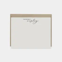 Elegant Script Note Cards