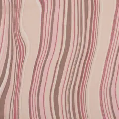 1 Yard Pink Multicolor Striped Crinkled Silk Chiffon Draping, Perfect for Evening Gowns , 57 Inches Wide
