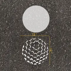 Golf Ball Parking Space Stencil | High School Senior Parking Spot Stencil | Reusable Stencil | Stencil Ease |