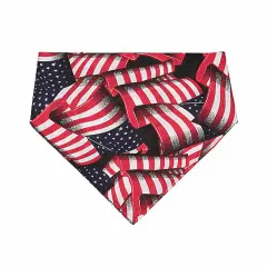 LAT Apparel&reg; Doggie Bandana Flag Print - flg