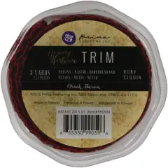 Prima Marketing 655350990596 Memory Hardware Sequin Trim Embellishment