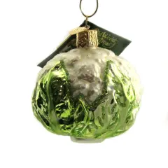 Old World Christmas 2.5 Inch Cauliflower Tree Ornament , Ornament Vegetable Green