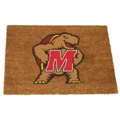 Memory Company NCAA Maryland Terrapins Rectangular Coir Door Mat 29.5" x 19.5" Brown