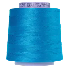 Caribbean Blue (9150-1394) | Silk-Finish Cotton 50wt (1829M / 2000Y) | Mettler Thread