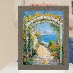 Gray Weathered Wood Picture Frame - Farmhouse Chabi Chic 10x12 frame