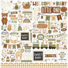 Echo Park Special Delivery Baby 12 x 12 Cardstock Element Stickers