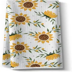 Funny Kitchen Towels,Sunny Sunflower Dishcloth,16x24 Inch Spring Summer Flora Napkin,Absorbent Microfiber Hand Towel,Tea Rags for Decor,Gifts for Hostess Mom New Home Women Housewarming
