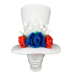 USA Bride Hat Elegant & Patriotic Wedding Accessory