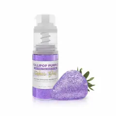 Bakell - Pollipop Purple Tinker Dust Edible Glitter (4g, 1x Spray Pump) for Food, Desserts, and Beverages!