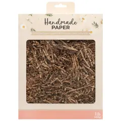 American Crafts Handmade Paper Shredded Paper 1lb-Kraft