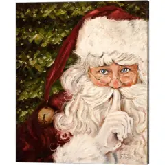 Secret Santa II by Patricia Pinto 16" x 20" Canvas Wall Art