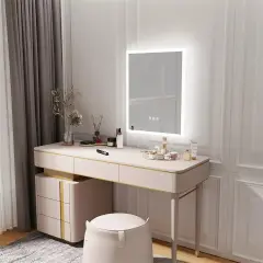 LED Illuminated Bathroom Mirror Wall Mounted Vanity Mirror Explosion-proof Smart