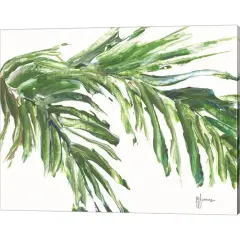 Green Palm Leaves by Georgia Janisse 20" x 16" Canvas Wall Art