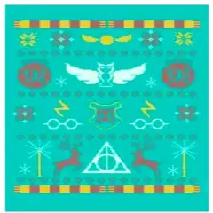 Harry Potter 4 Pack Symbols Blank Christmas Cards & Envelopes Set