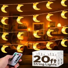 OLEEK Ramadan lights decorations led - Ramadan decorations for home 2025 - Ramadan decor - Ramadan gifts for kids - Ramadan mubarak decorations - Ramadan string lights decoration زينه رمضان كريم ديكور