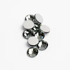 Crystal Lane DIY SS3 Glass Flatback Rhinestones, 1440pcs Black Diamond