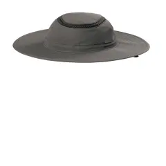Port Authority&reg; Outdoor Ventilated Wide Brim Hat Sterling Grey