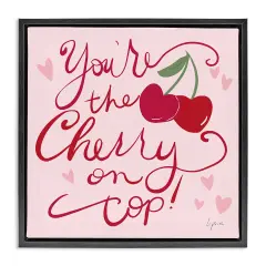Stupell Industries You're The Cherry On Top Floating Frame, design by Lucille Price