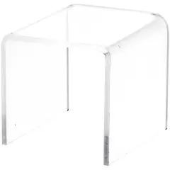 Plymor Clear Acrylic Square Display Riser, 2" H x 2" W x 2" D (3/32" thick)
