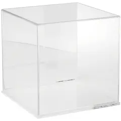 Plymor Clear Acrylic Display Case, 10" x 10" x 10" Clear (Mirrored)