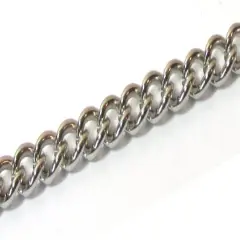 Decorative Chain - Silver Toned Stainless Steel 4.3mm x 6.06mm 10 ft. per Unit - Perfect for Jewelry Making and Necklaces.