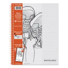 Roaring Spring Whitelines Wirebound Notebook - Ruled, 8-1/2" x 11", 70 Sheets