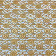 1 Yard Gold Rachelle Lace Fabric For Table Runners Curtains Overlays Crafts Decor 58&Prime;-60&Prime; Wide