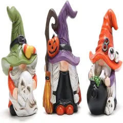 Halloween Gnomes Table Decorations - Multicolor