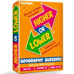 Higher or Lower Geography Family Board Game