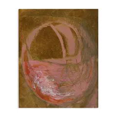 Stupell Industries Rustic Abstract Pink Circle Sketch Graffiti Canvas Design By Kamdon Kreations