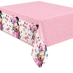 Disney Iconic Minnie Mouse Rectangular Plastic Table Cover54' x 84"